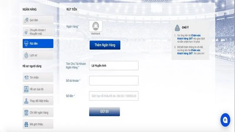 C&aacute;ch r&uacute;t tiền BK8 si&ecirc;u tốc cho người mới&nbsp;