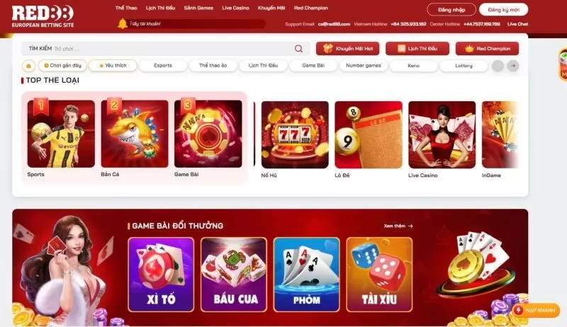 C&aacute;c tựa game tại red 88 c&oacute; tỷ lệ tr&uacute;ng thưởng cực kỳ cao