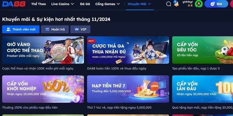 Khuyến m&atilde;i si&ecirc;u đỉnh tại nền tảng