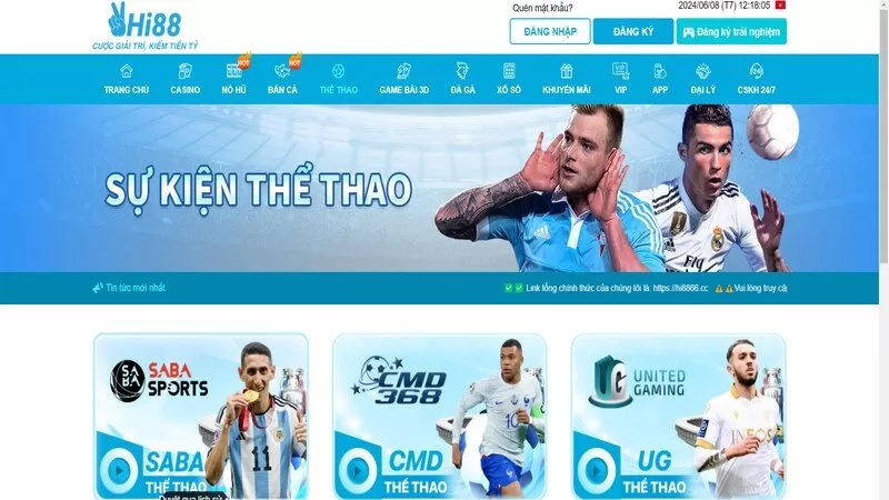 Hi88 cung cấp một loạt c&aacute;c t&ugrave;y chọn c&aacute; cược thể thao, tỷ lệ cược lớn