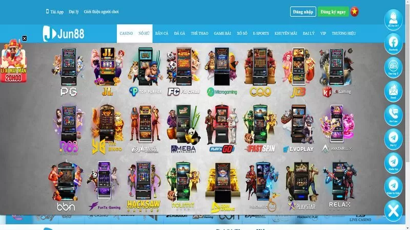 Jun88 mang đến nhiều chuy&ecirc;n mục game xanh ch&iacute;n tỷ lệ thưởng lớn