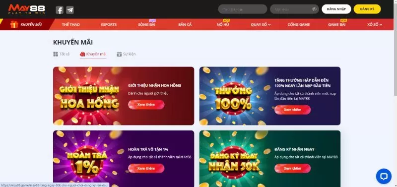 Khuyến m&atilde;i May88 cam kết uy t&iacute;n v&agrave; minh bạch trong điều khoản